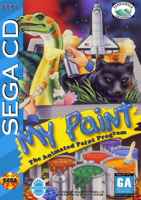 My Paint (USA) Sega CD Game Cover